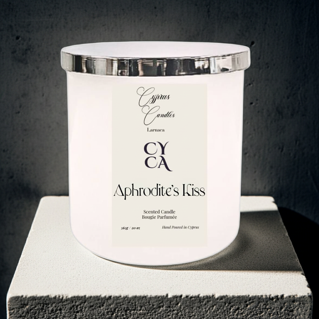 Cyprus Aphrodite's Kiss - Peach Candle
