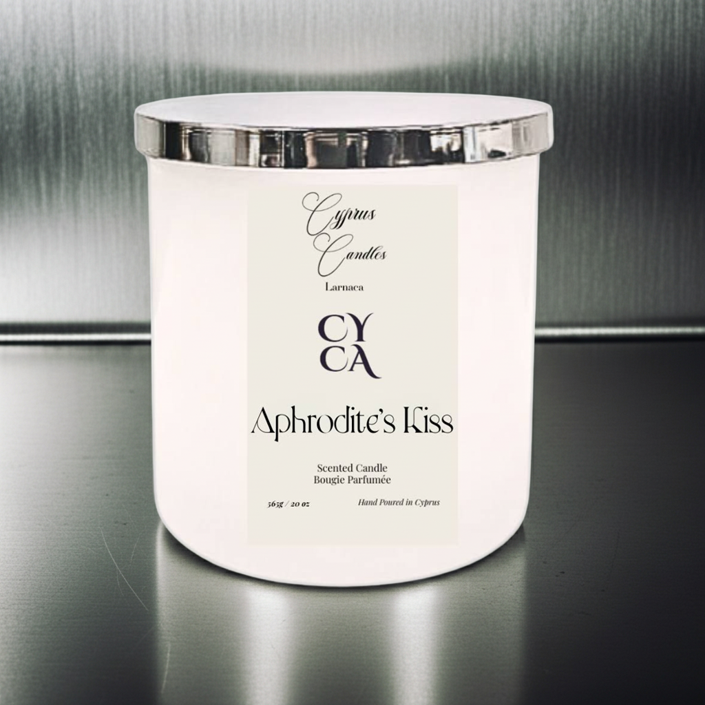 Cyprus Aphrodite's Kiss - Peach Candle