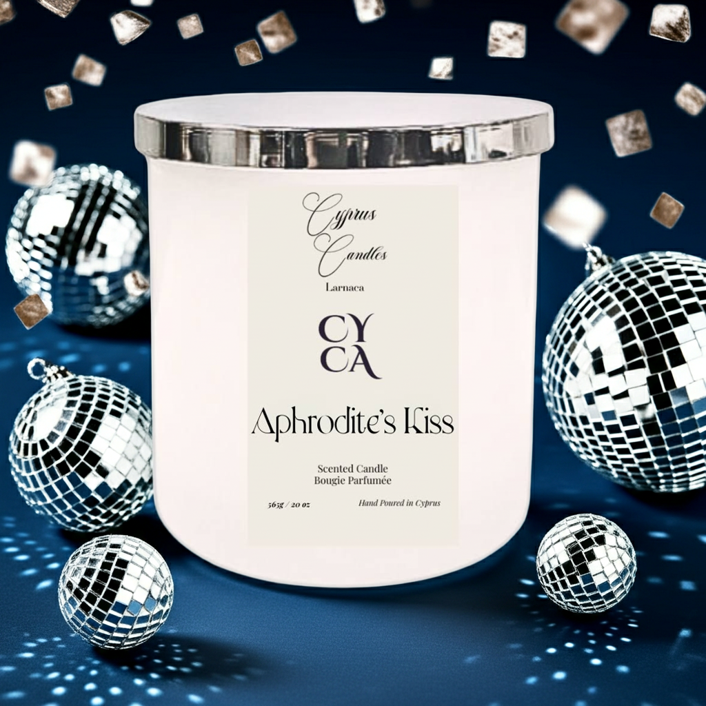 Cyprus Aphrodite's Kiss - Peach Candle