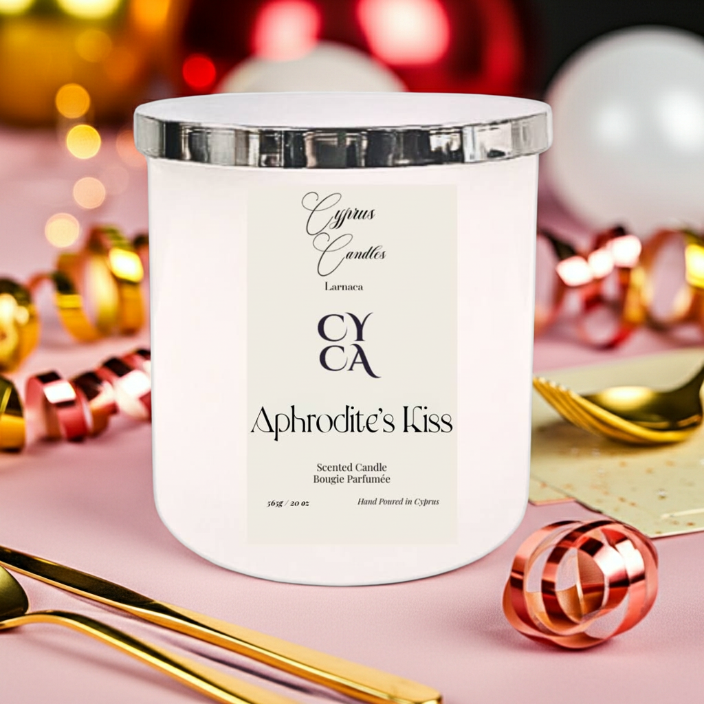 Cyprus Aphrodite's Kiss - Peach Candle