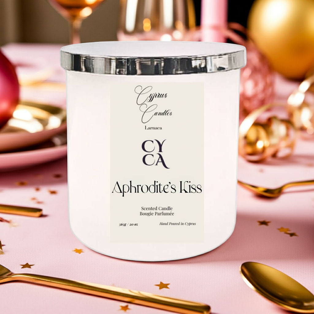 Cyprus Aphrodite's Kiss - Peach Candle