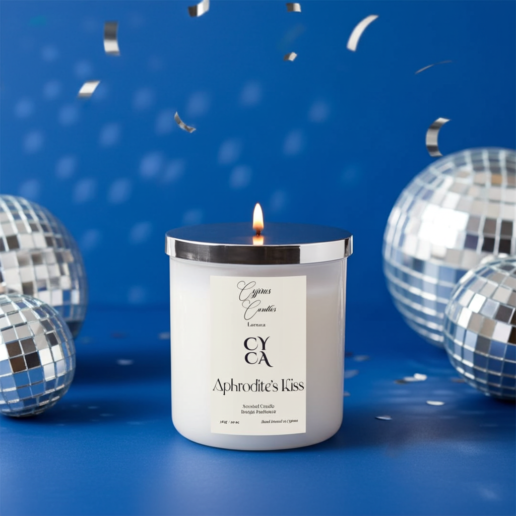 Cyprus Aphrodite's Kiss - Peach Candle