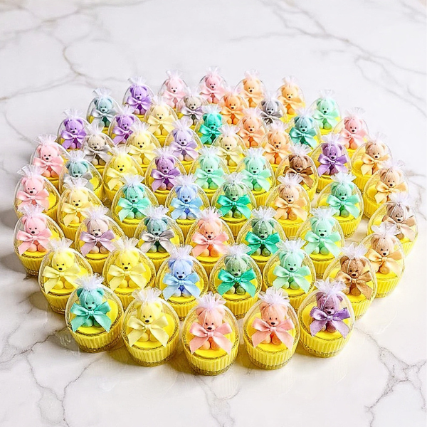 Teddy Bear Candle Gift — Baby Shower, Wedding & Event Favours