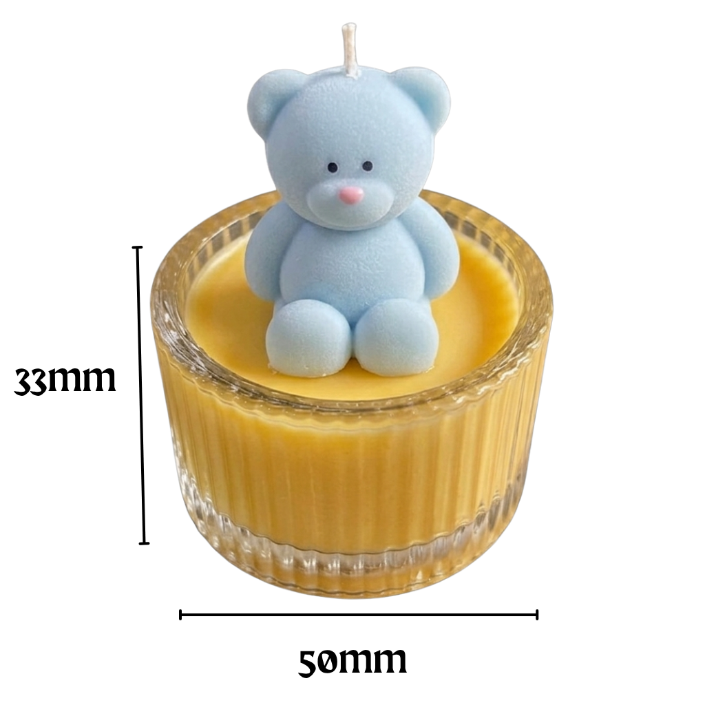 Teddy Bear Candle Gift — Baby Shower, Wedding & Event Favours