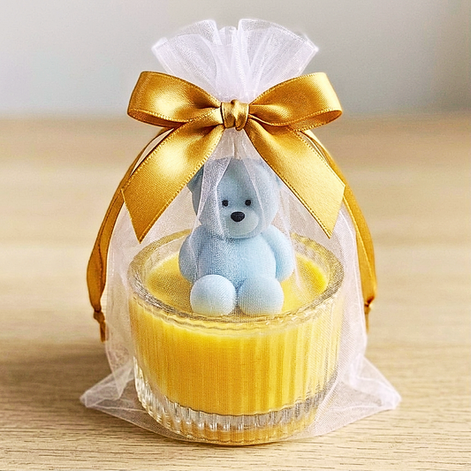 Teddy Bear Candle Gift — Baby Shower, Wedding & Event Favours