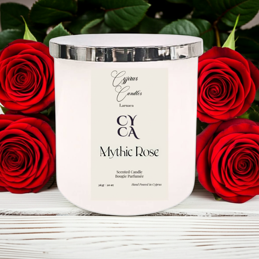 Cyprus Mythic Rose - Luxury Scented Candle | Premium Oud Rose Candle