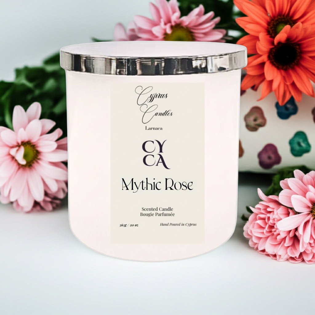 Cyprus Mythic Rose - Luxury Scented Candle | Premium Oud Rose Candle