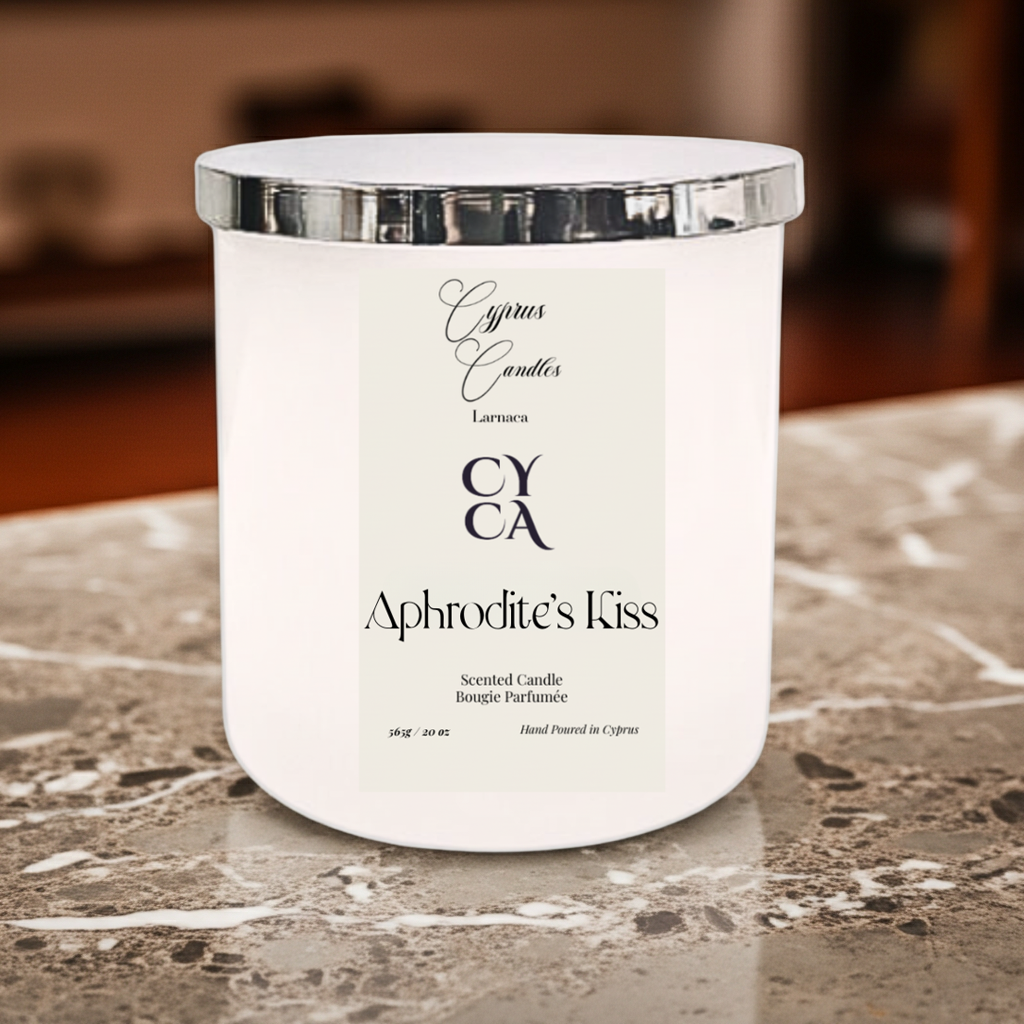 Cyprus Aphrodite's Kiss - Peach Candle